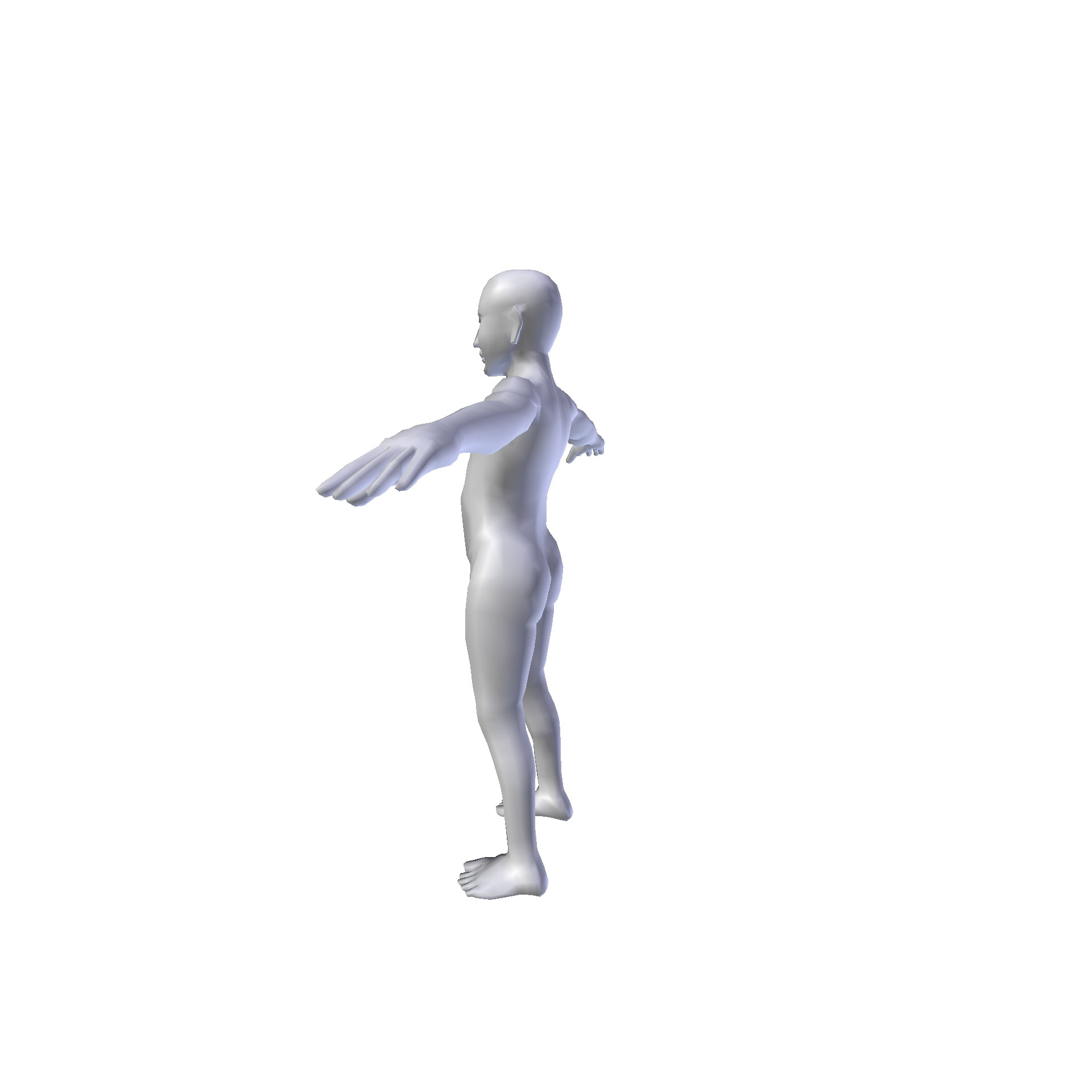 Girl 075m basemesh Low-poly 3D model_6