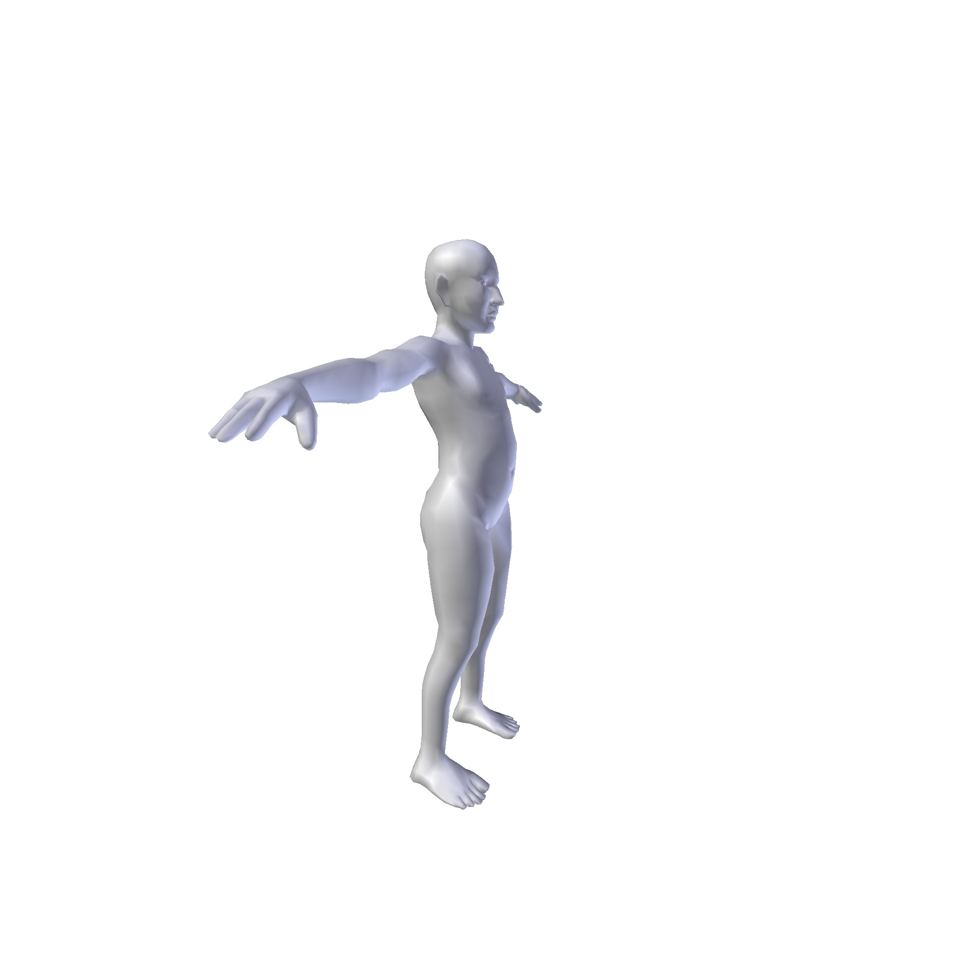 Girl 075m basemesh Low-poly 3D model_3