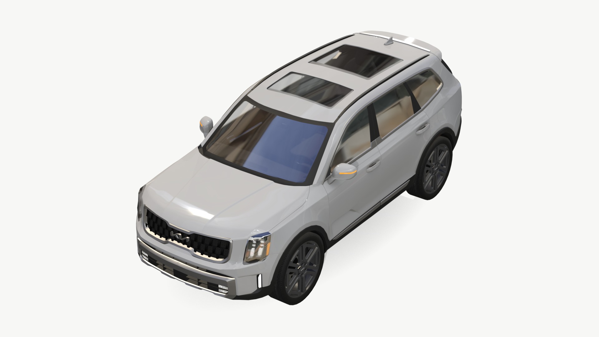 Kia Telluride 2024  Low-poly 3D model_12
