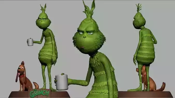 Grinchs Morning Coffee 3D print model