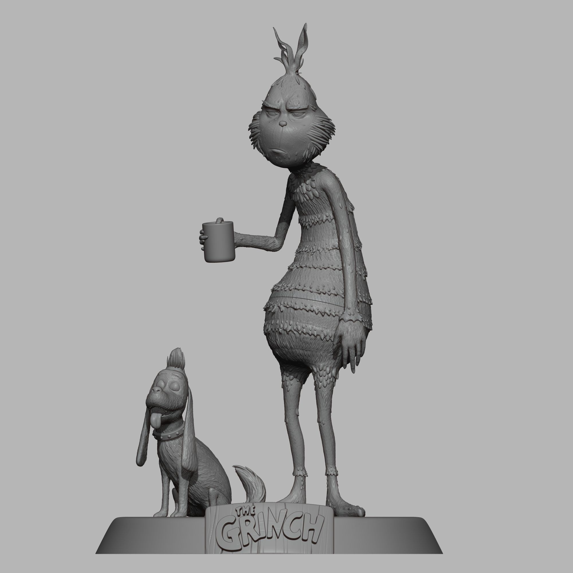 Grinchs Morning Coffee 3D print model_13