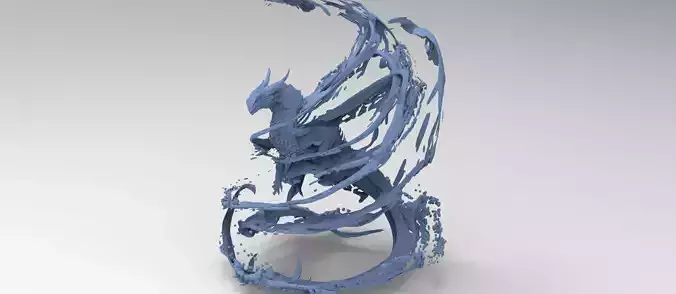 Dragon water splash sculpture grand