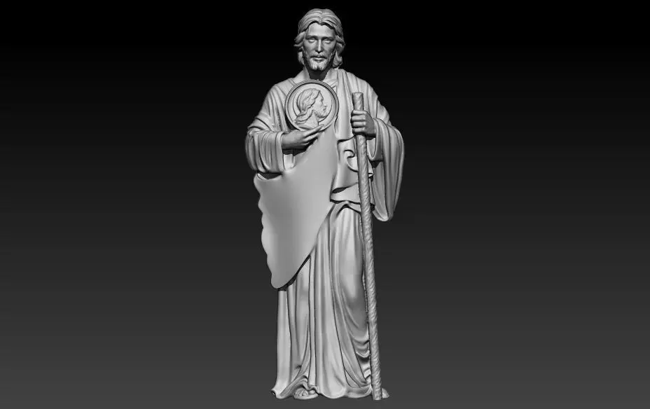 Saint Jude Thaddeus Pendant Necklace Charm Bracelet Jewelry 3D print model