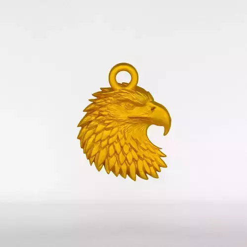 Eagle head Pendant 3D print model