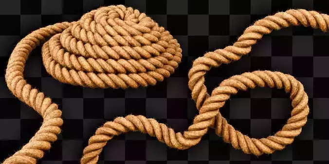 Customizable Rope - Geometry Nodes  3D model