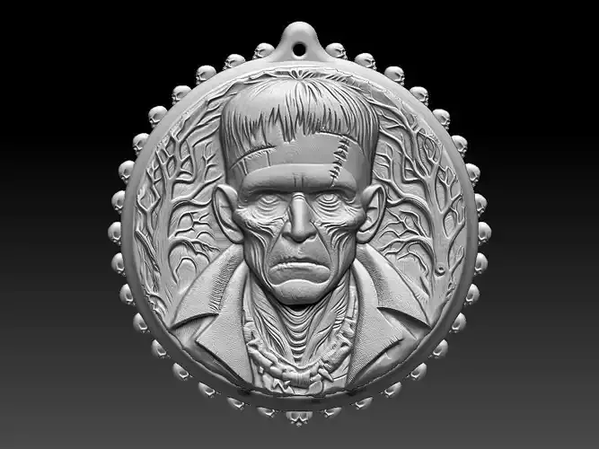 HM Halloween Frankenstein Keychain 001