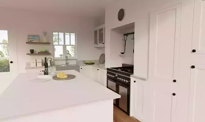 Kitchen interior 3D model