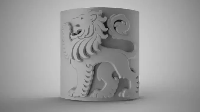 Lion Abstract Trinket