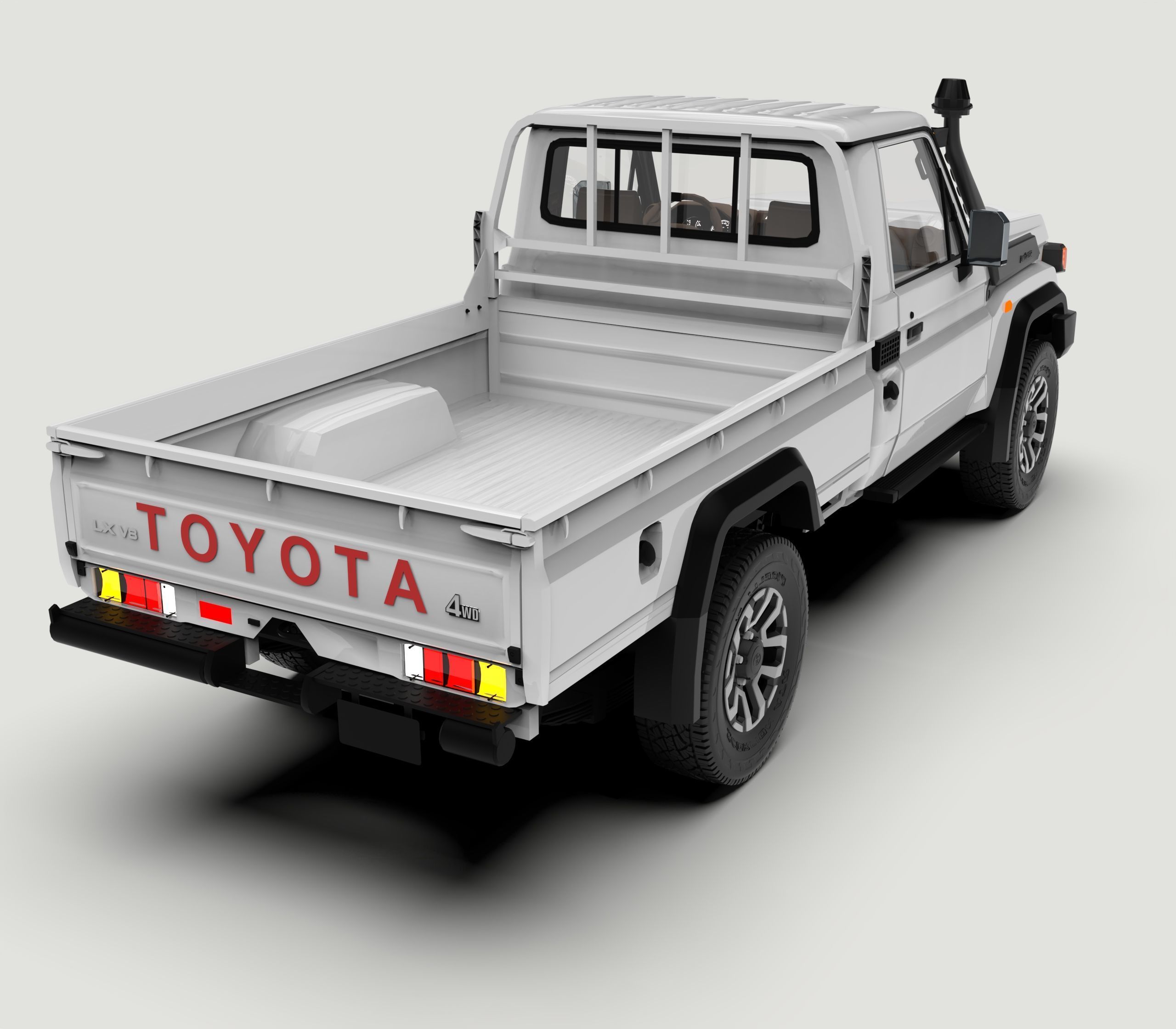 Toyota Land Cruiser J79 single cab 2024  3D model_4