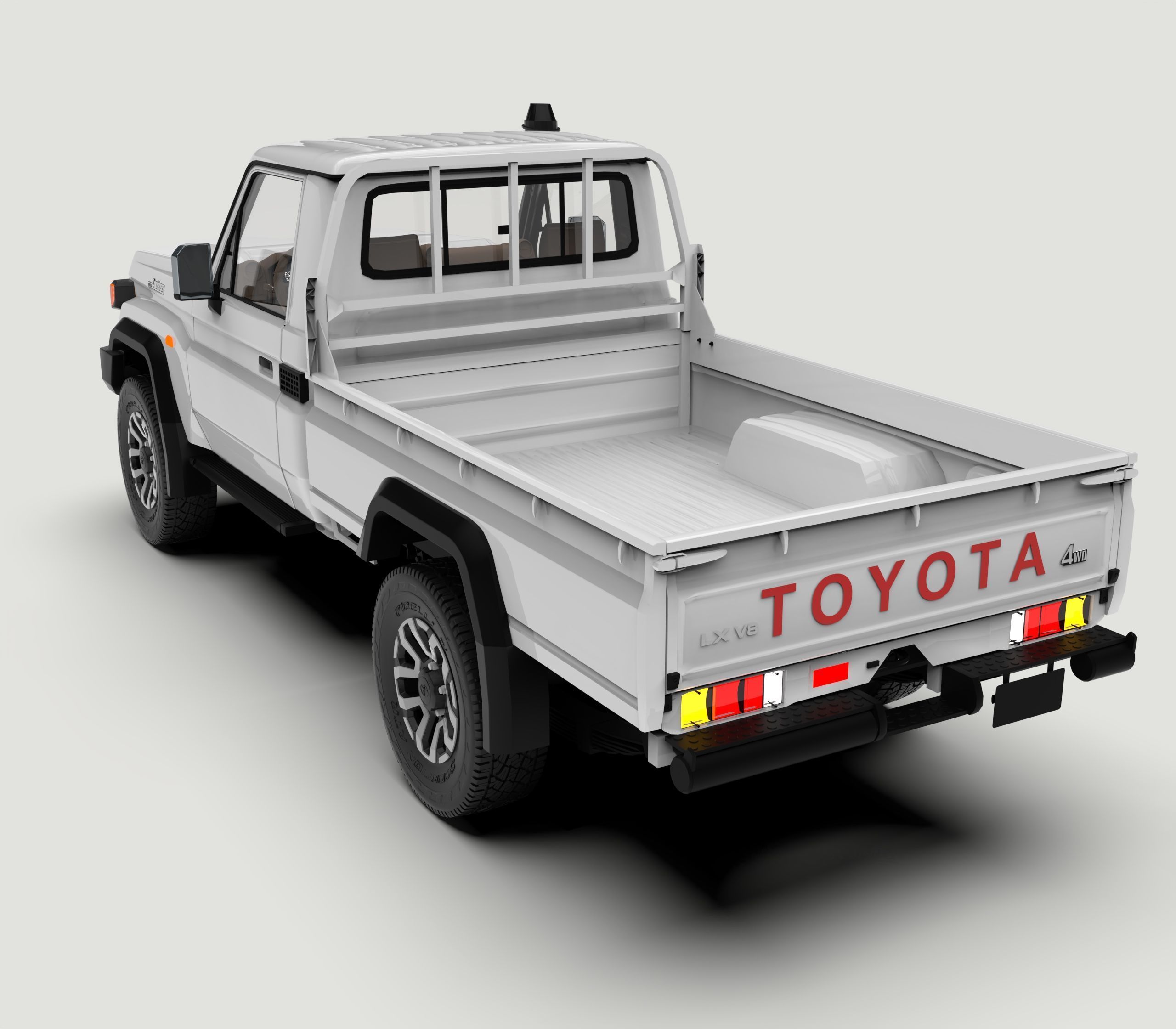Toyota Land Cruiser J79 single cab 2024  3D model_3