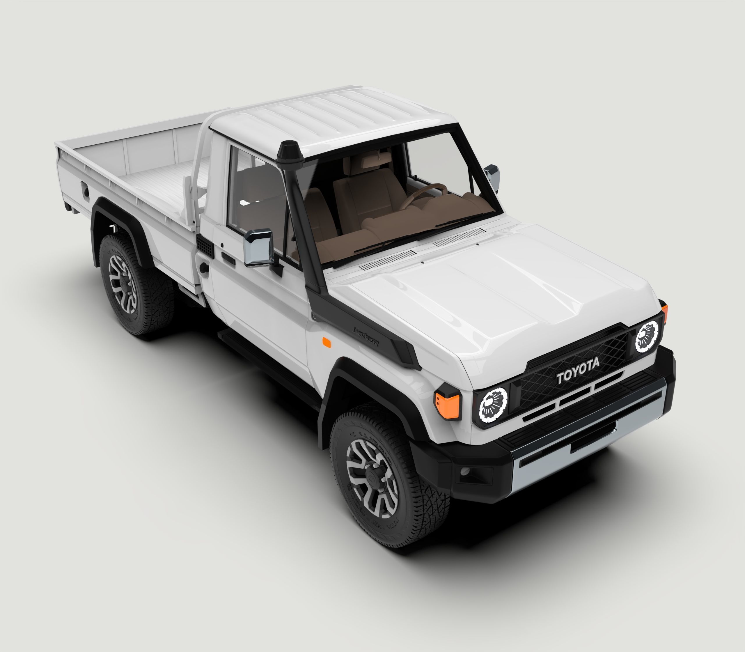 Toyota Land Cruiser J79 single cab 2024  3D model_5