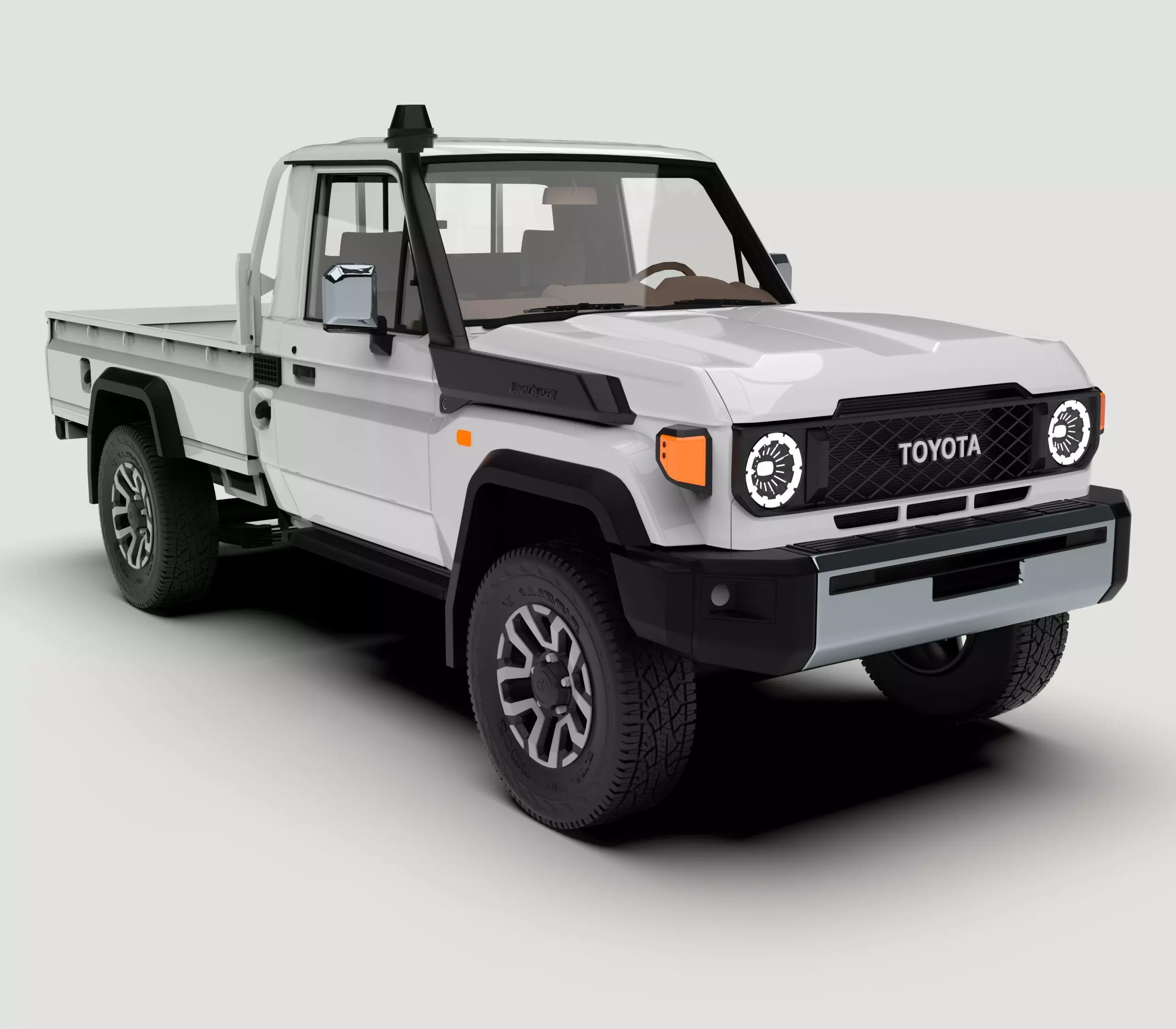 Toyota Land Cruiser J79 single cab 2024  3D model_0