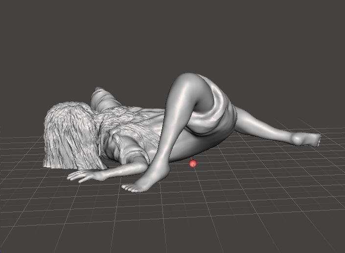 SADAKO SAMARA GHOST GIRL MINIATURE MODEL HORROR FANTASY GAME RPG 3D print model_3