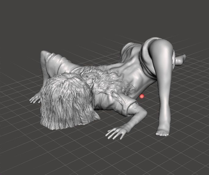 SADAKO SAMARA GHOST GIRL MINIATURE MODEL HORROR FANTASY GAME RPG 3D print model_2