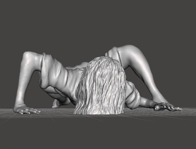 SADAKO SAMARA GHOST GIRL MINIATURE MODEL HORROR FANTASY GAME RPG 3D print model_5