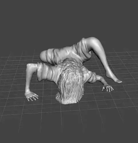 SADAKO SAMARA GHOST GIRL MINIATURE MODEL HORROR FANTASY GAME RPG 3D print model