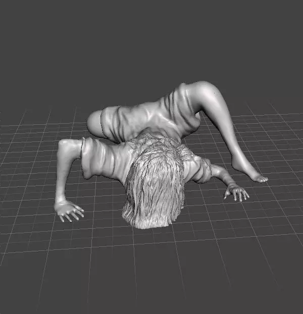 SADAKO SAMARA GHOST GIRL MINIATURE MODEL HORROR FANTASY GAME RPG 3D print model_0