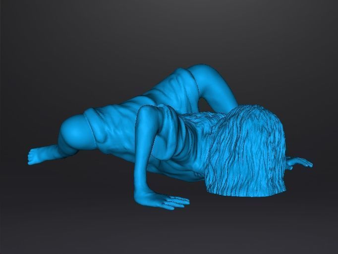 SADAKO SAMARA GHOST GIRL MINIATURE MODEL HORROR FANTASY GAME RPG 3D print model_9