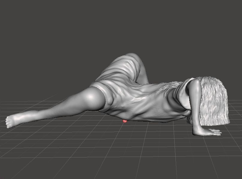 SADAKO SAMARA GHOST GIRL MINIATURE MODEL HORROR FANTASY GAME RPG 3D print model_4