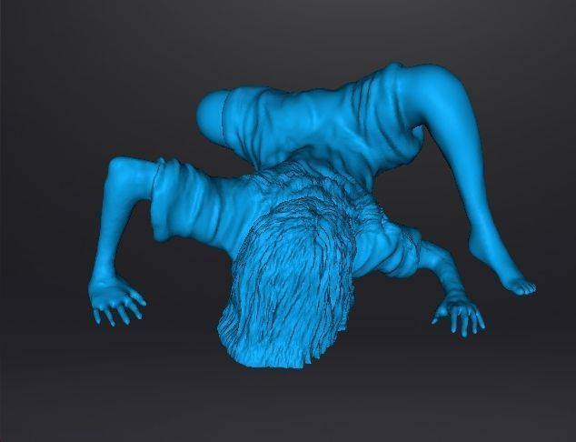 SADAKO SAMARA GHOST GIRL MINIATURE MODEL HORROR FANTASY GAME RPG 3D print model_11