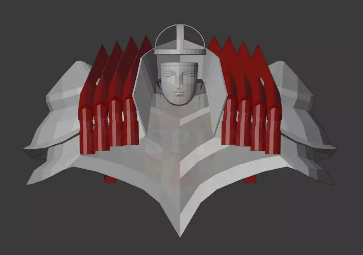 Phrenapates Pepakura Foam Unfold  Low-poly 3D model_0