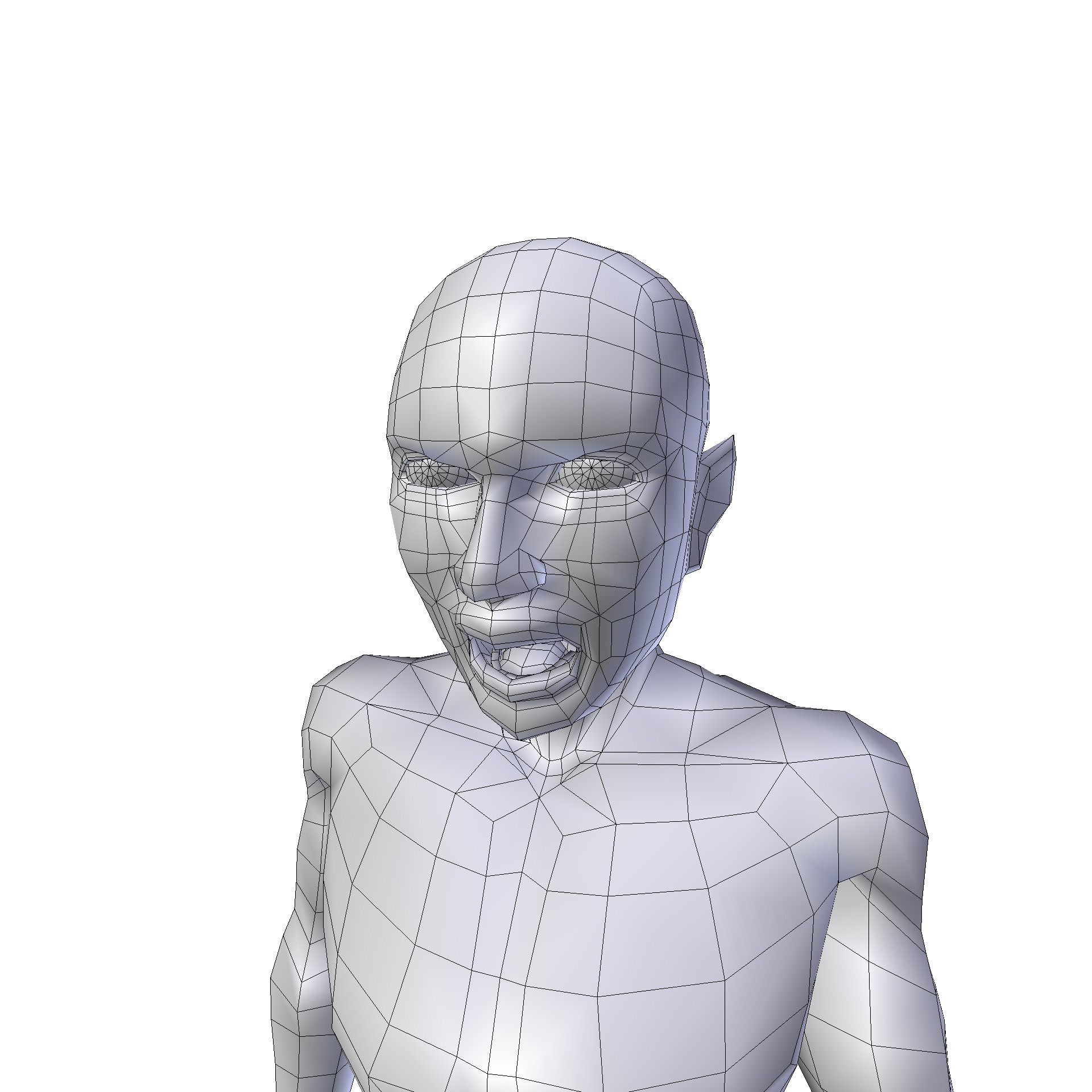 Man 1 24m basemesh Low-poly 3D model_19