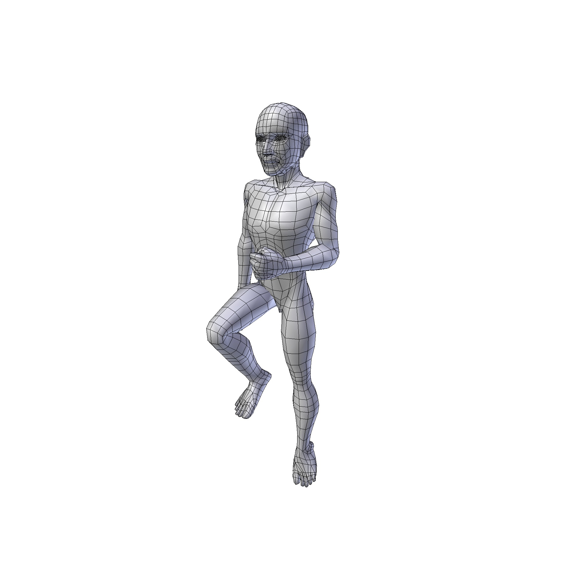 Man 1 24m basemesh Low-poly 3D model_18