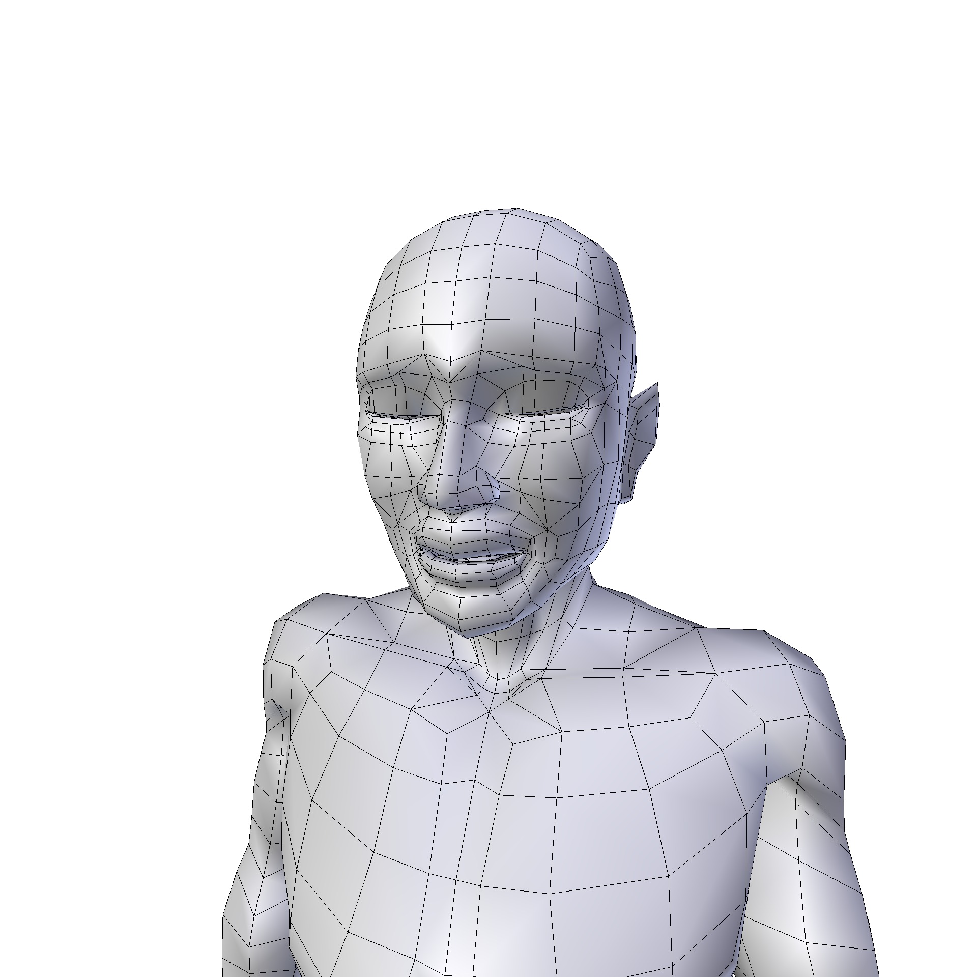 Man 1 24m basemesh Low-poly 3D model_20