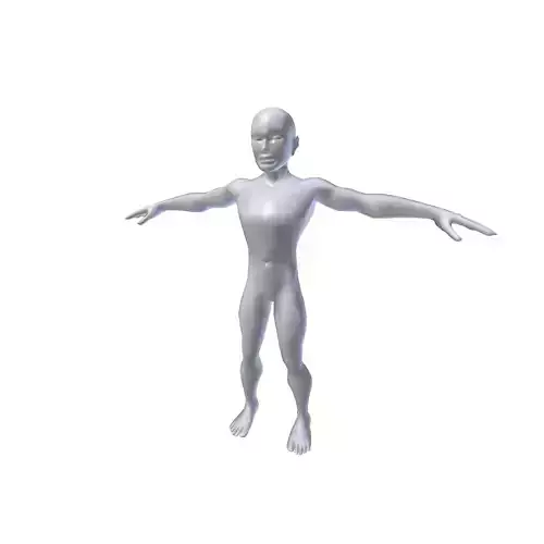 Man 1 36m basemesh Low-poly 3D model