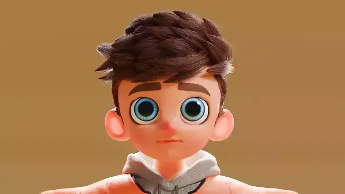 Cute Cartoon Boy