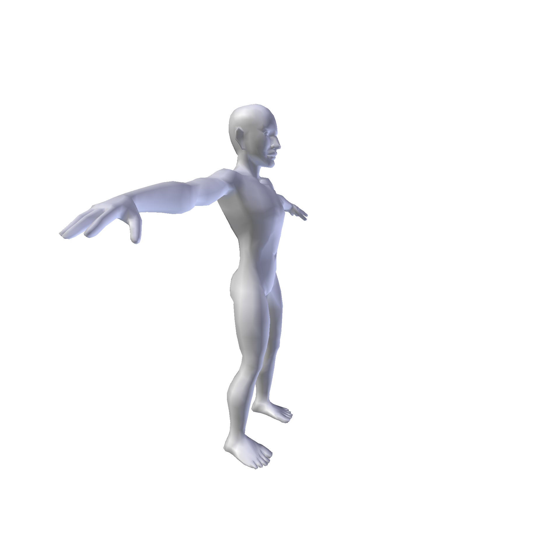 Man 1 48m basemesh Low-poly 3D model_3