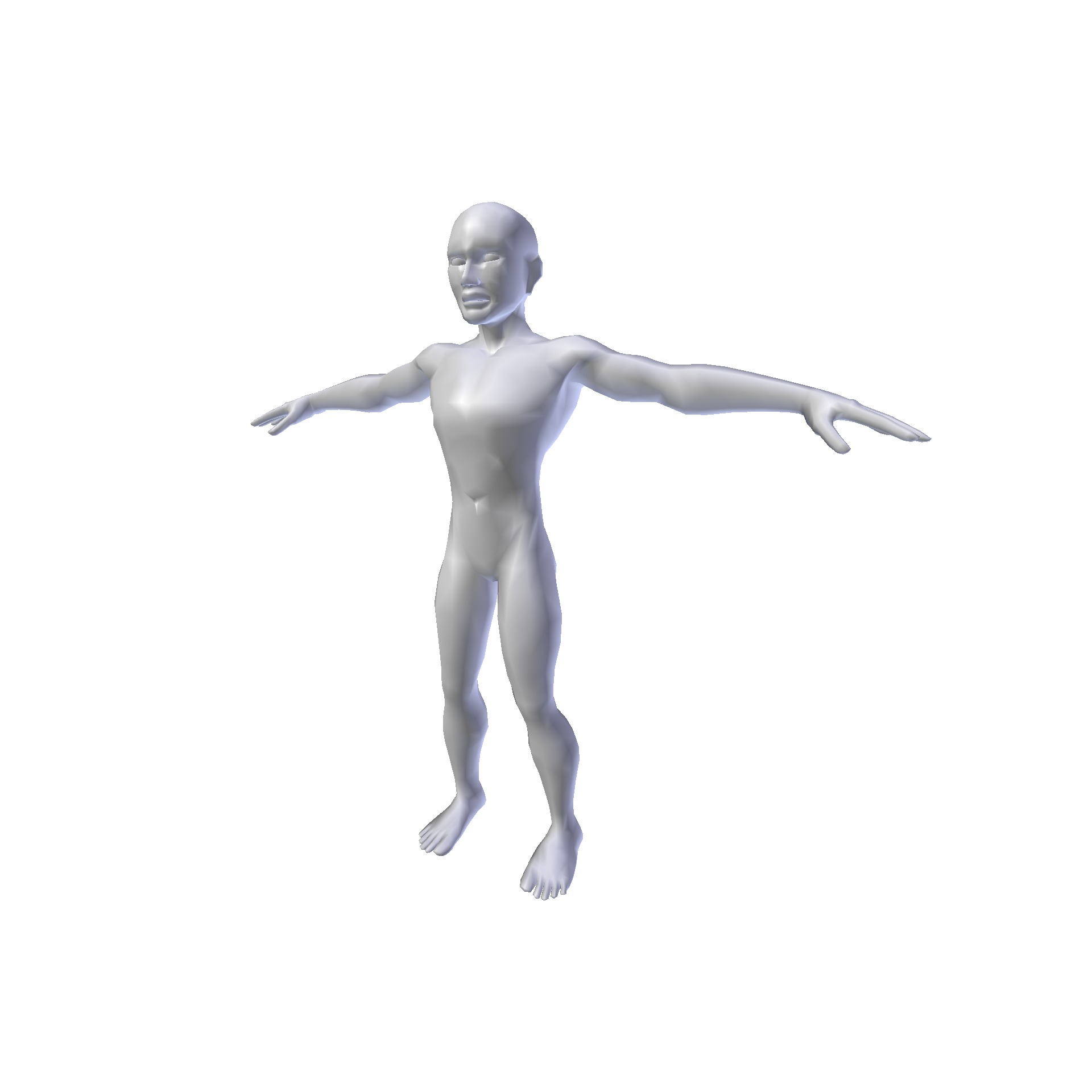 Man 1 48m basemesh Low-poly 3D model_8