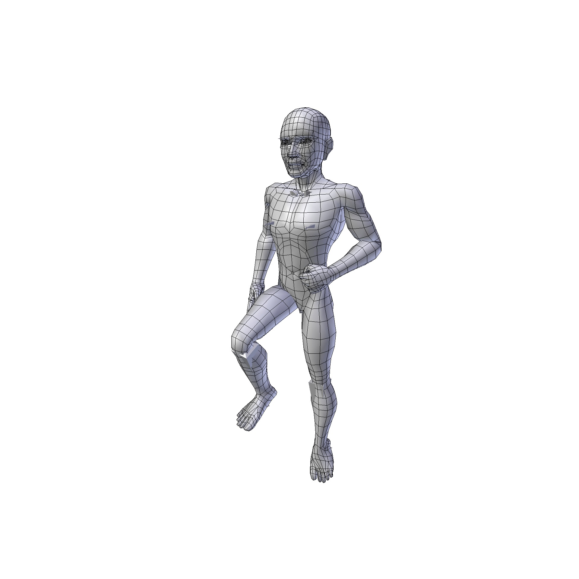 Man 1 48m basemesh Low-poly 3D model_18