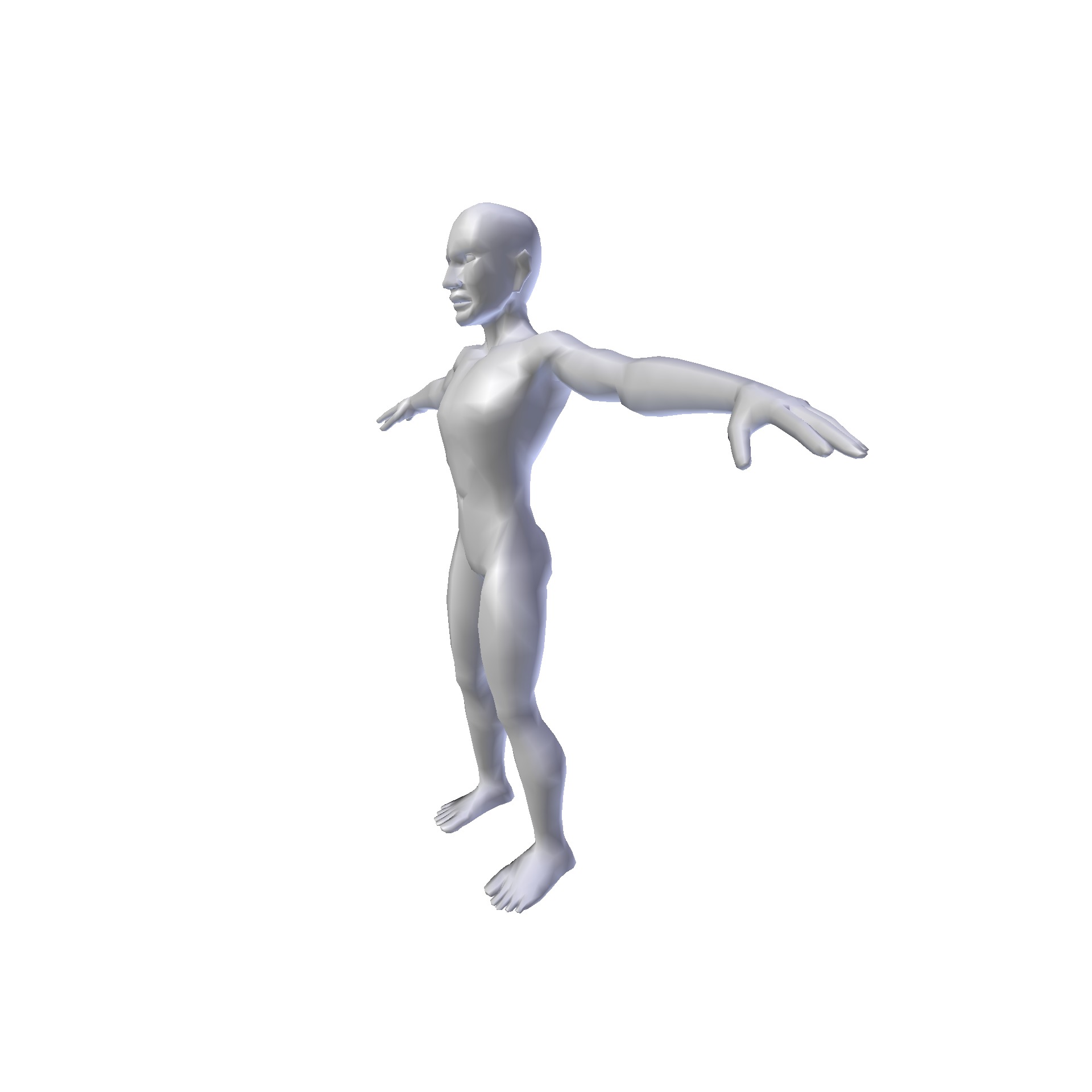 Man 1 48m basemesh Low-poly 3D model_7