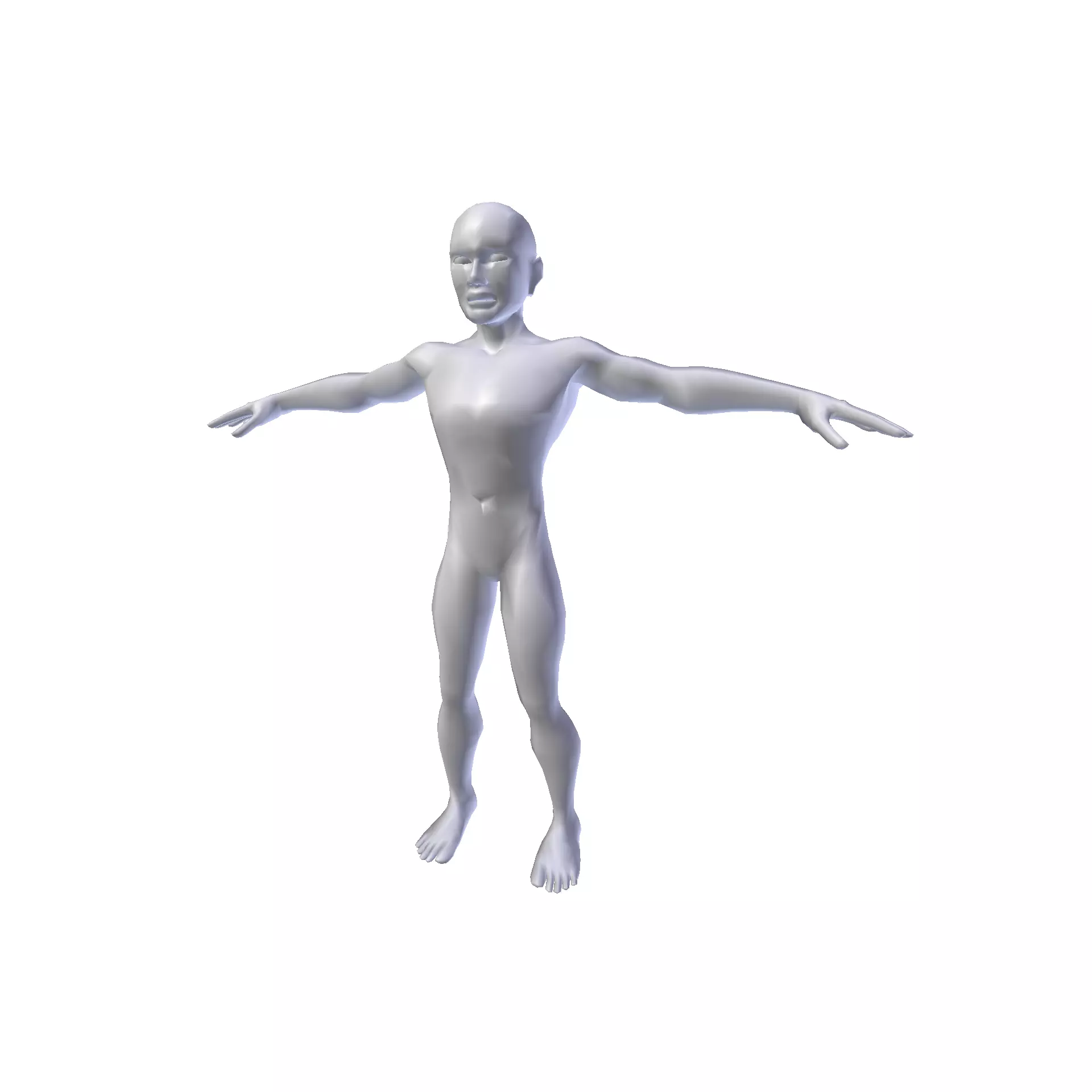 Man 1 48m basemesh Low-poly 3D model_0