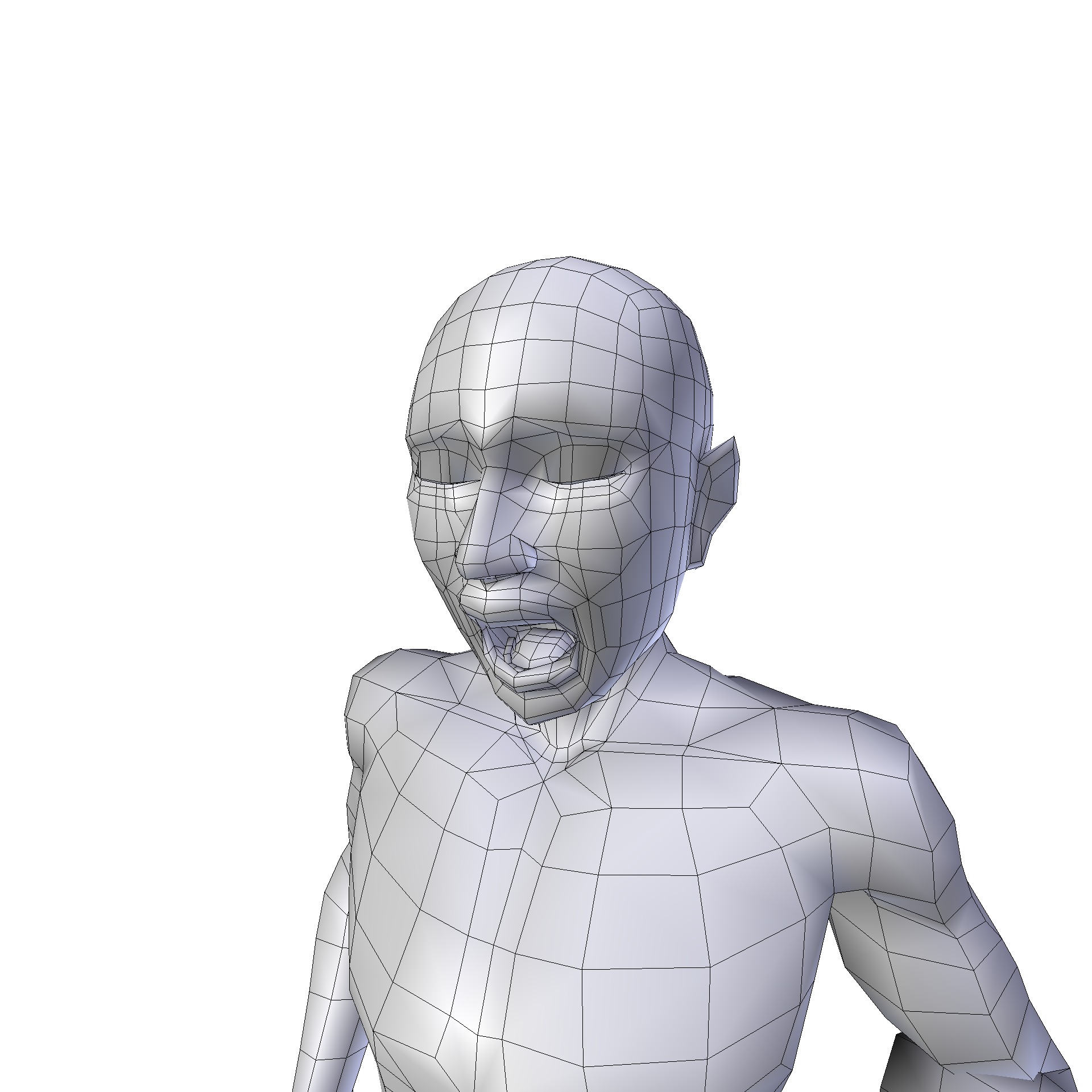 Man 1 48m basemesh Low-poly 3D model_20