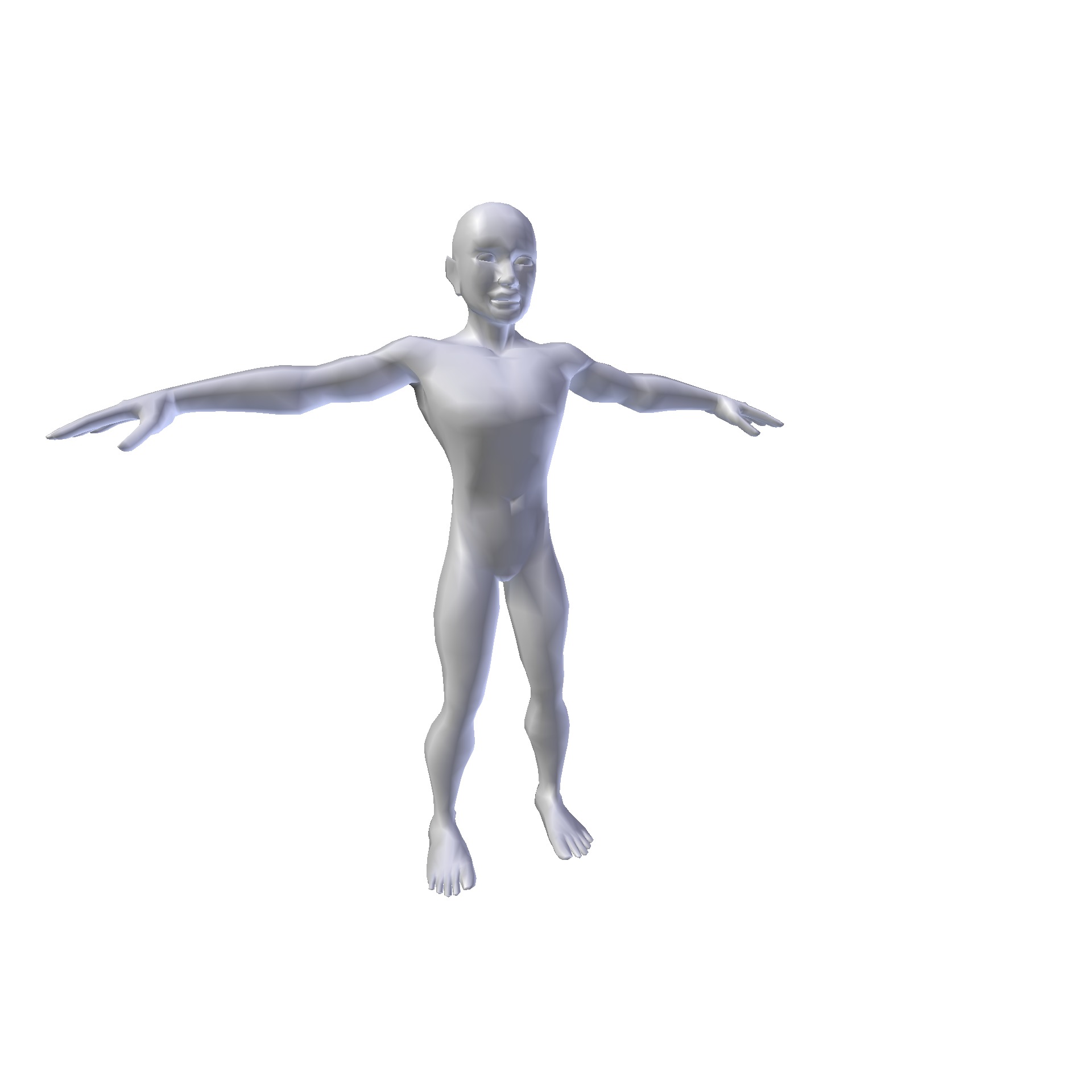 Man 1 48m basemesh Low-poly 3D model_2