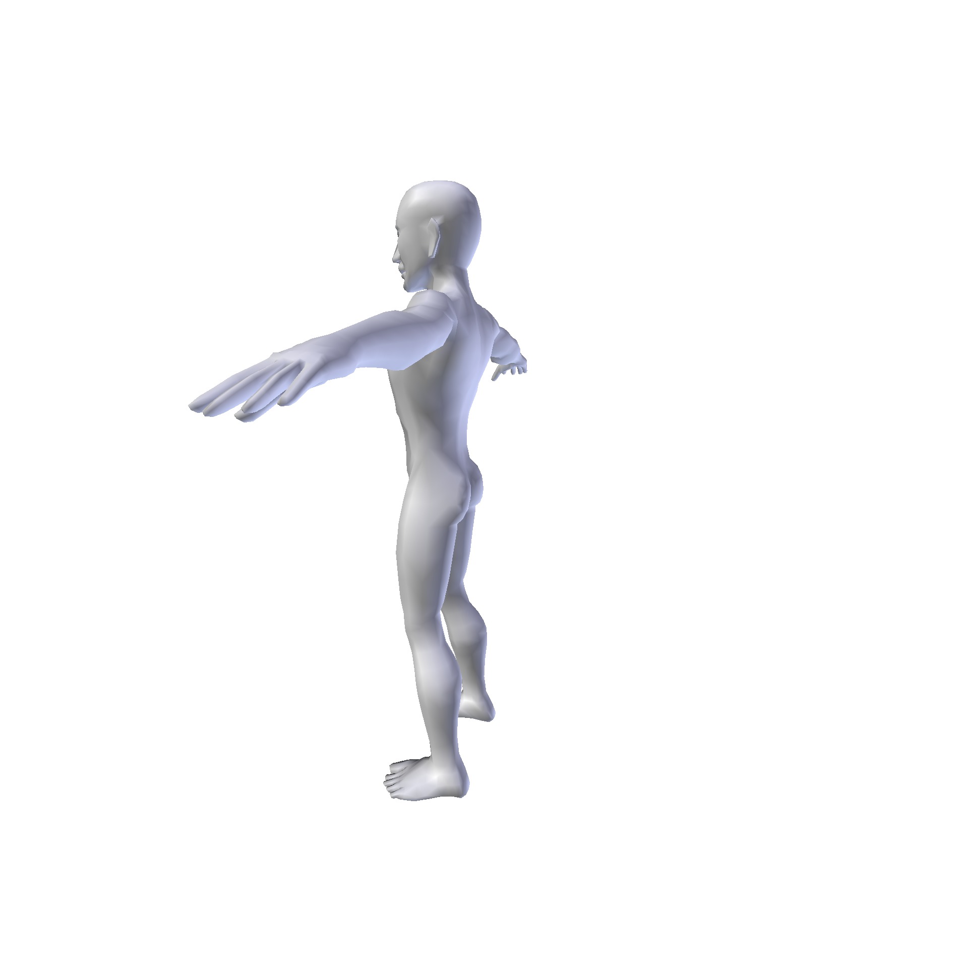 Man 1 48m basemesh Low-poly 3D model_6