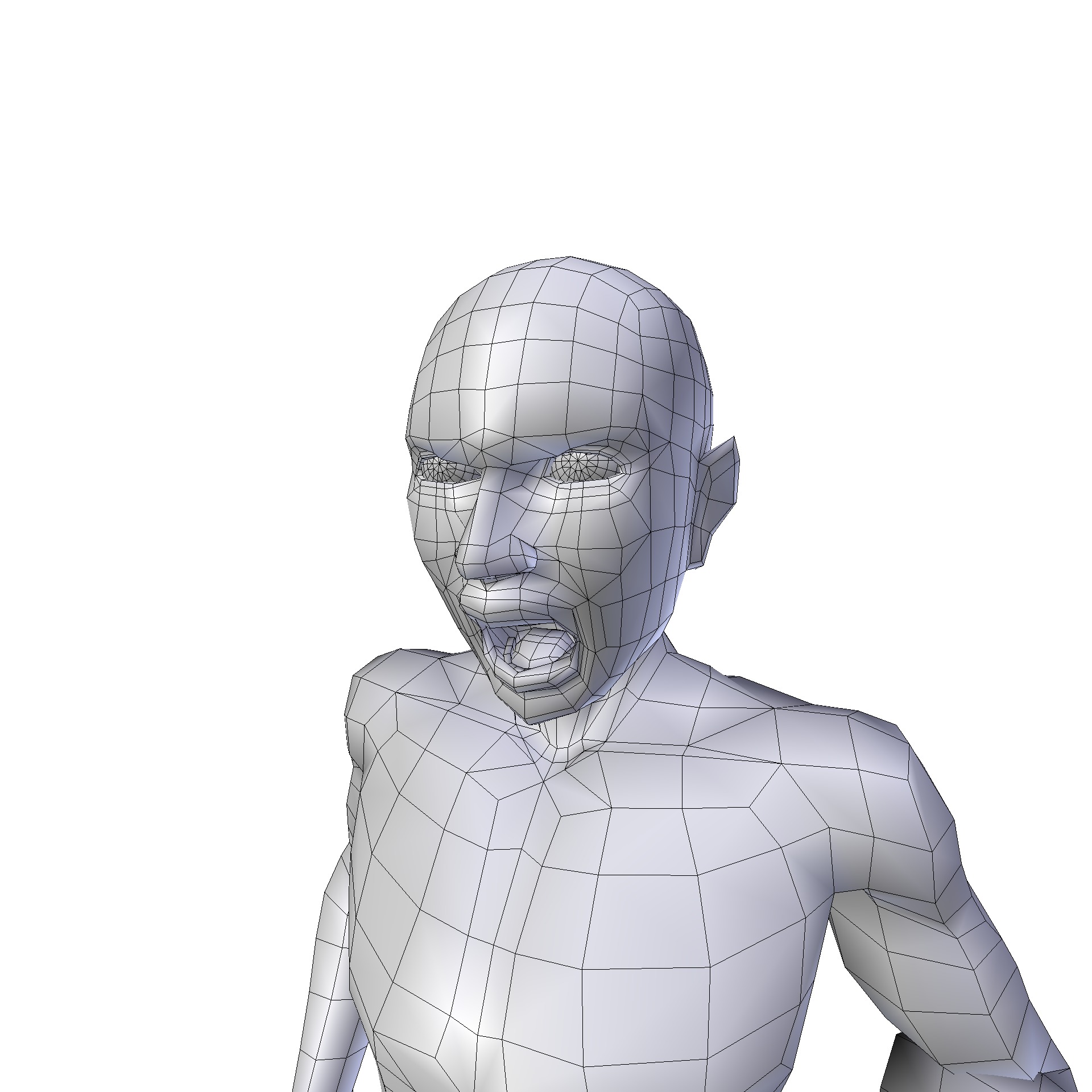 Man 1 48m basemesh Low-poly 3D model_19