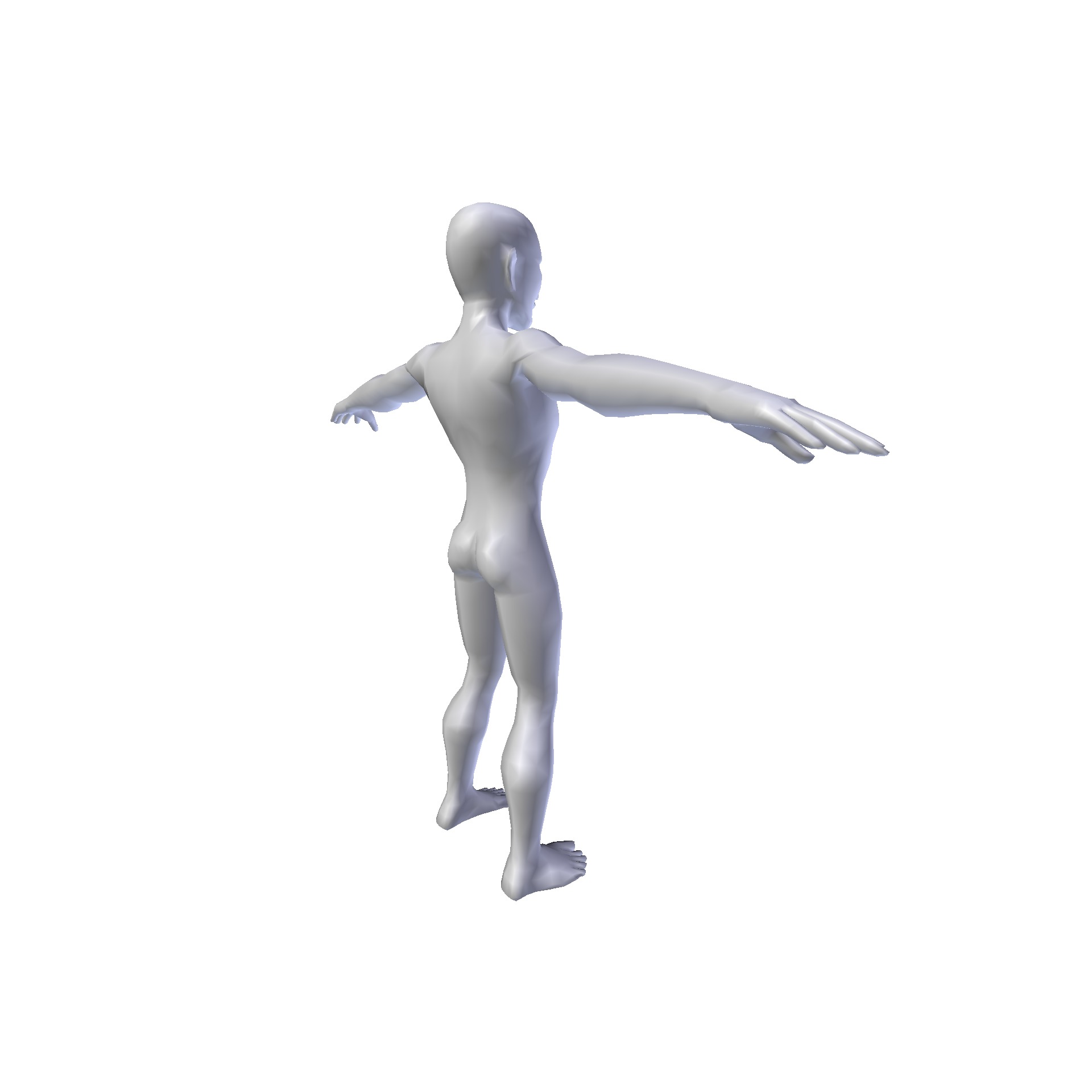 Man 1 48m basemesh Low-poly 3D model_4