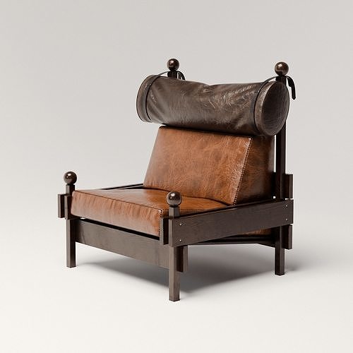 Tonico Armchair Low-poly 3D model