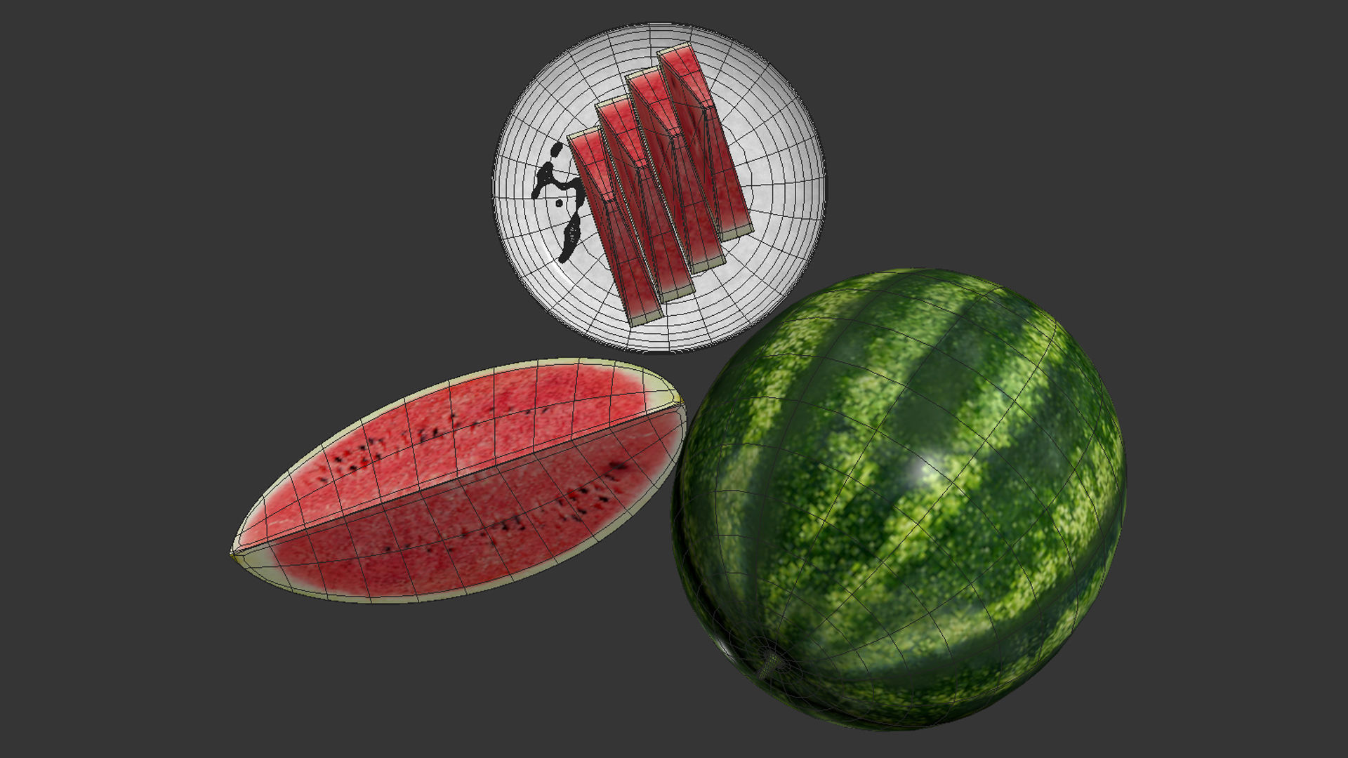 Watermelon 3D model_5