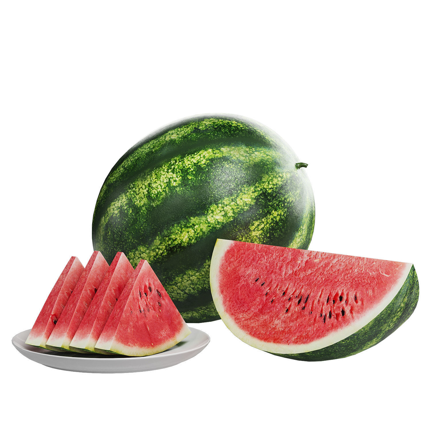 Watermelon 3D model_1