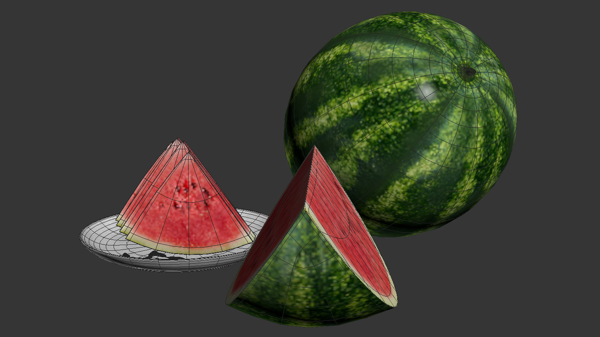 Watermelon 3D model_4