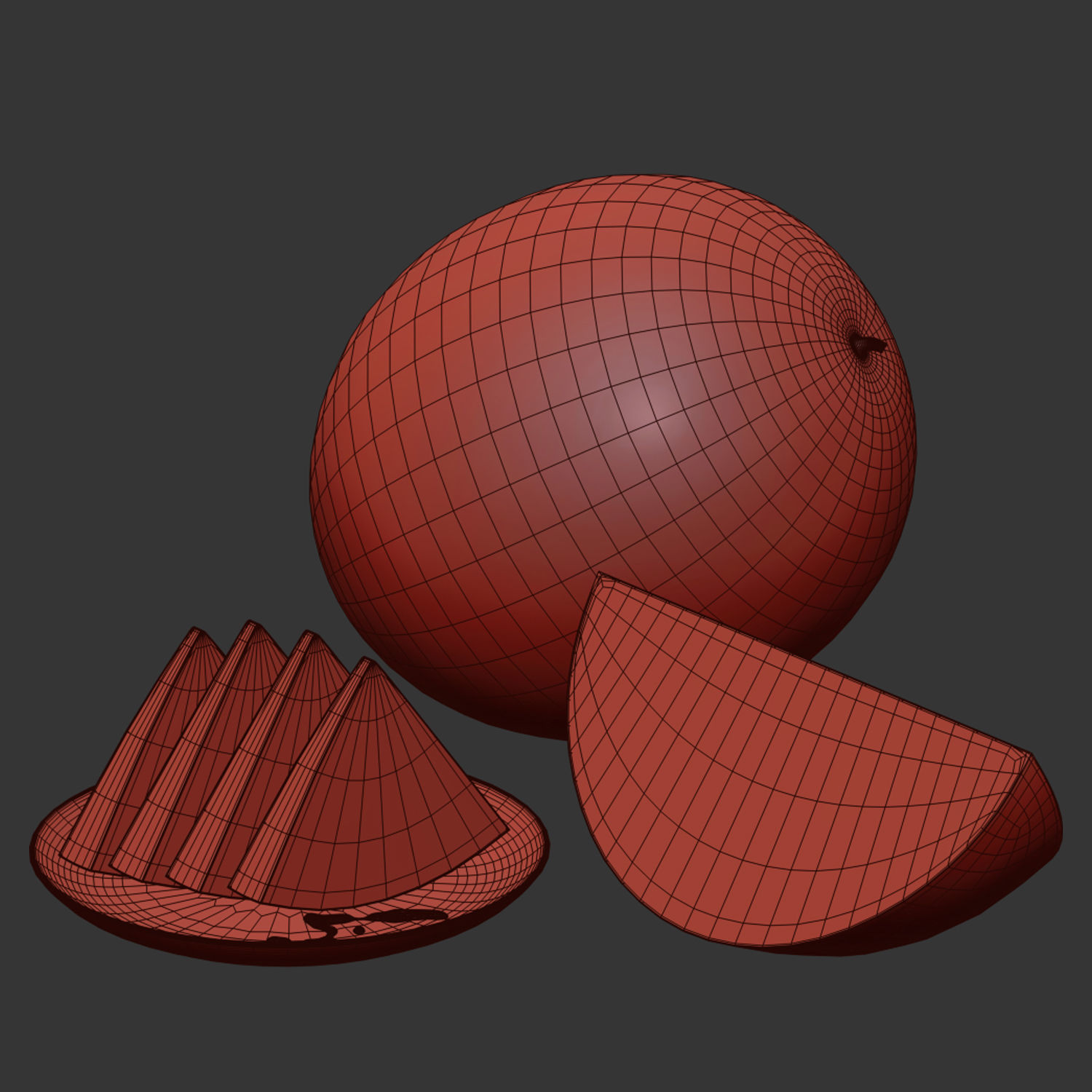 Watermelon 3D model_2