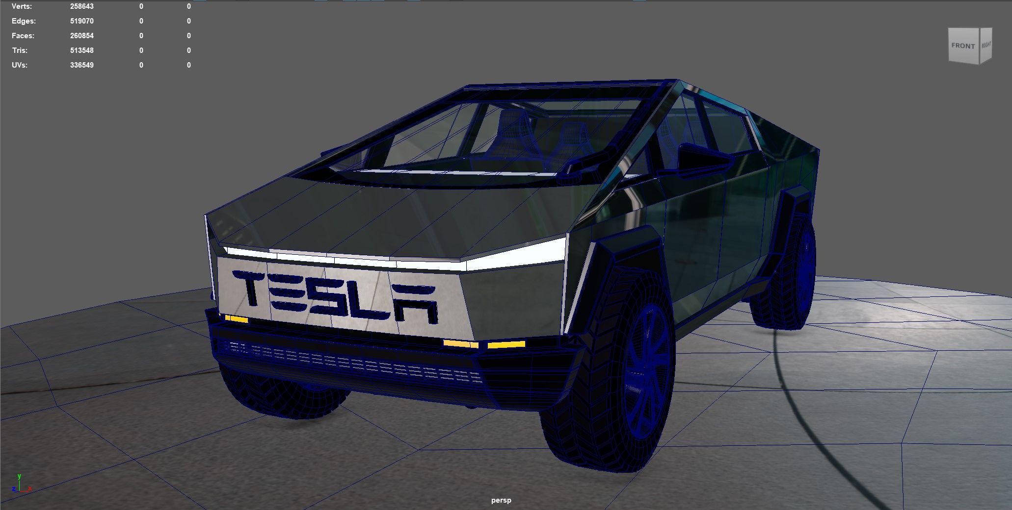 Tesla Cybertruck 3D model_7