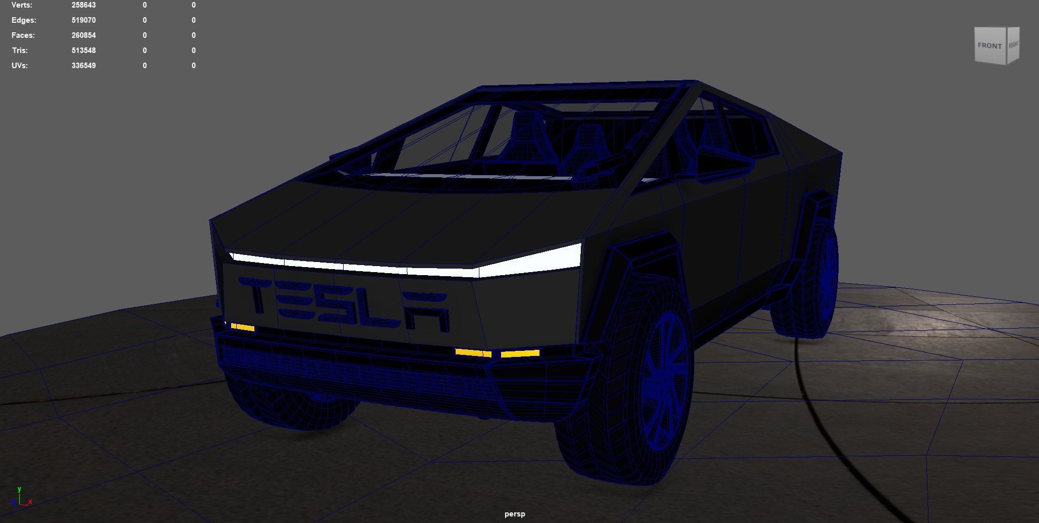 Tesla Cybertruck 3D model_5