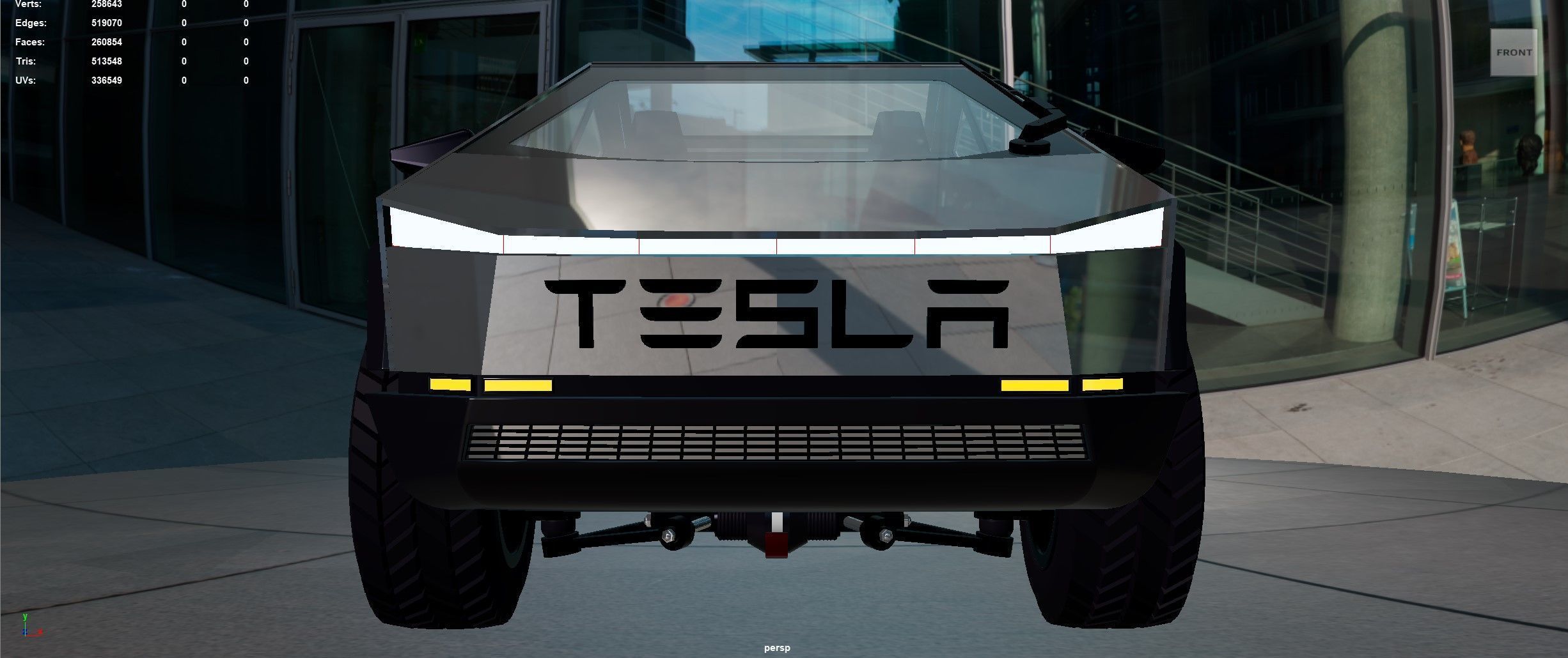 Tesla Cybertruck 3D model_11