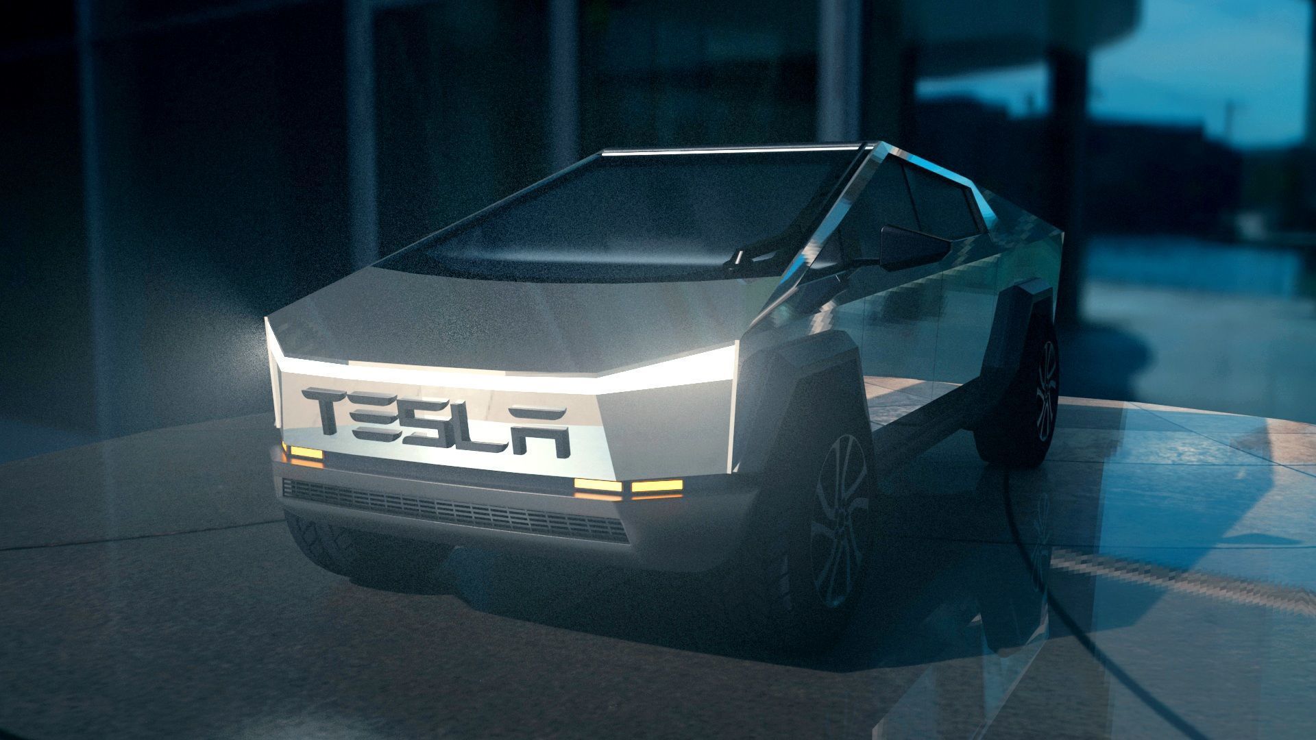 Tesla Cybertruck 3D model_2