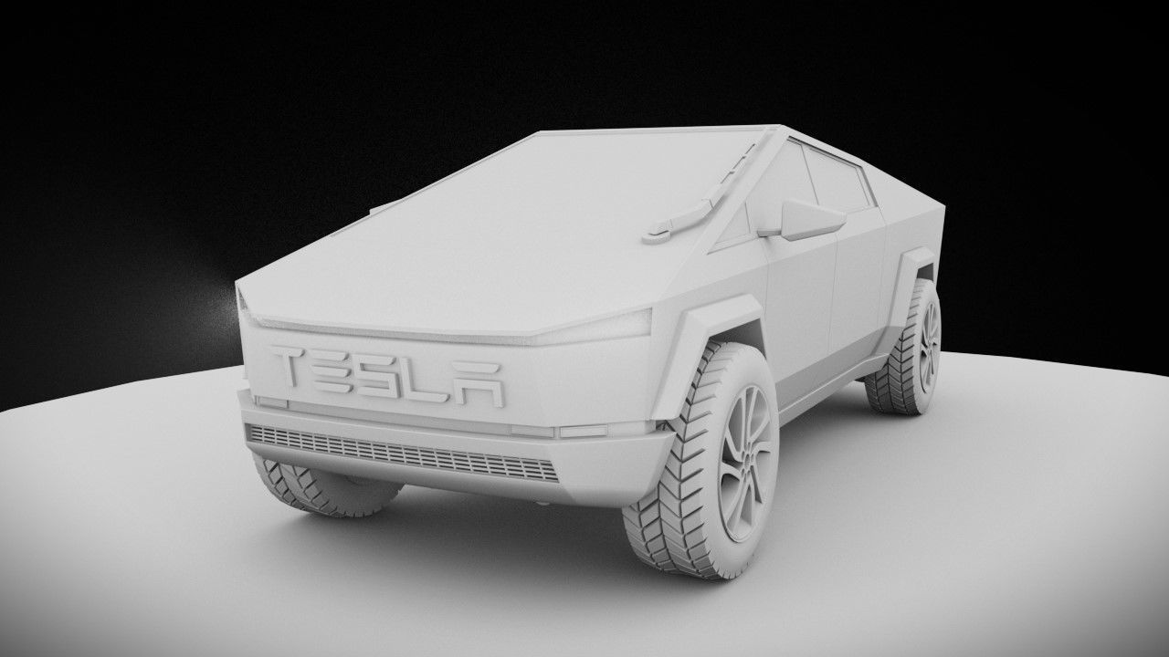 Tesla Cybertruck 3D model_4
